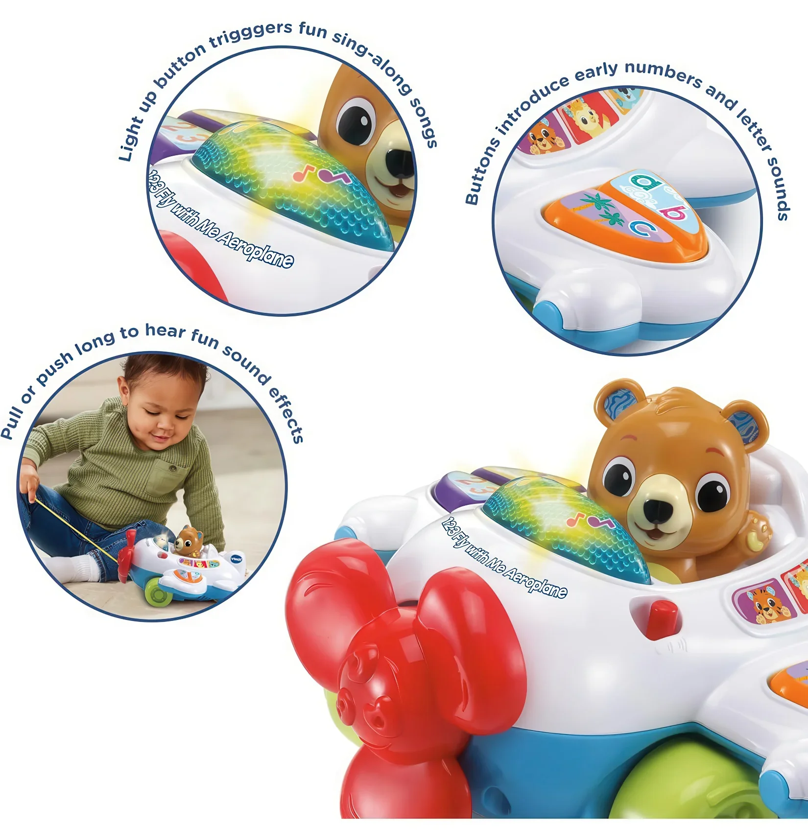 Vtech 123 Fly with Me Aeroplane - Image 3