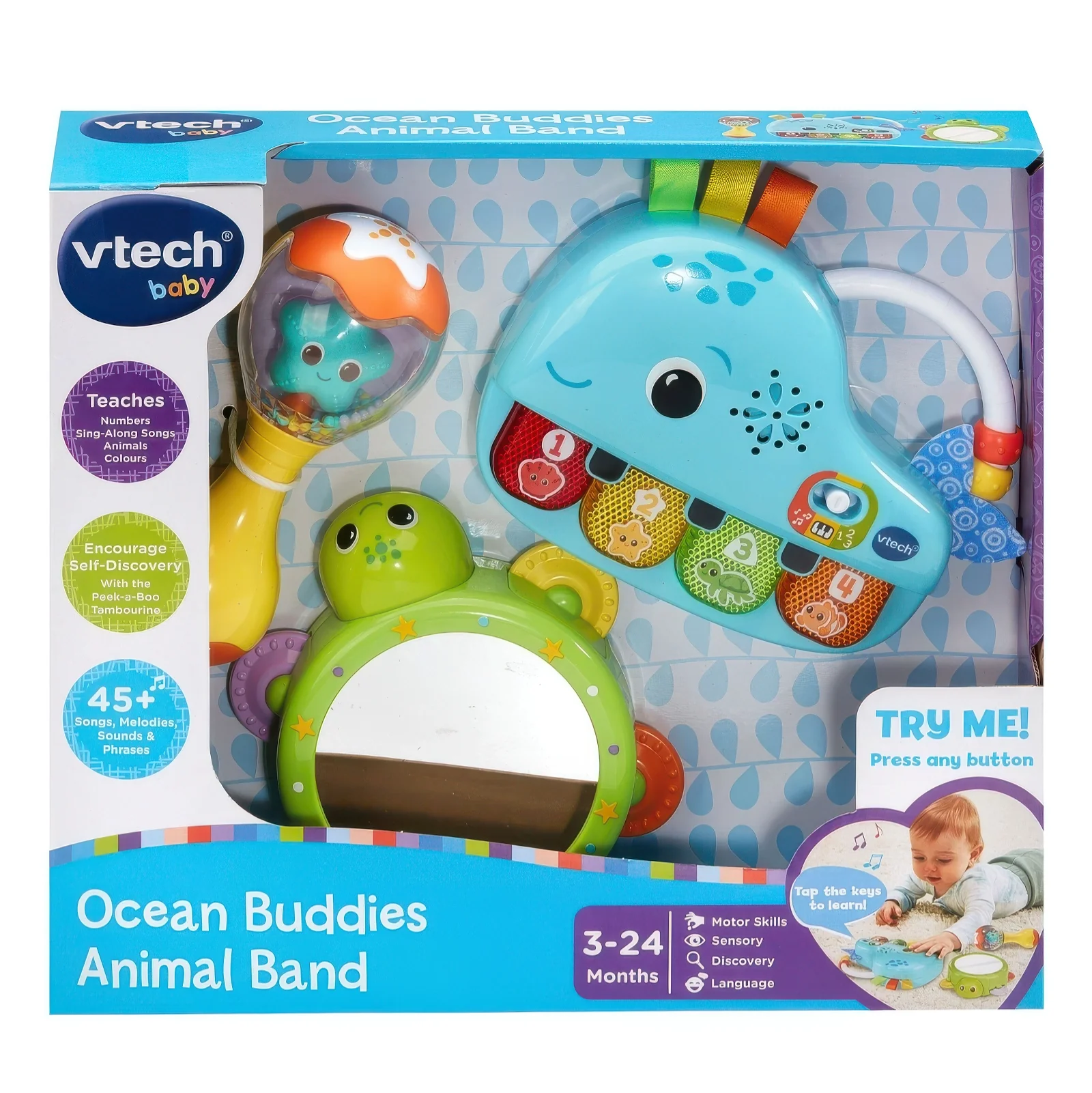 Vtech Baby Ocean Buddies Animal Band Musical Toys - Image 3