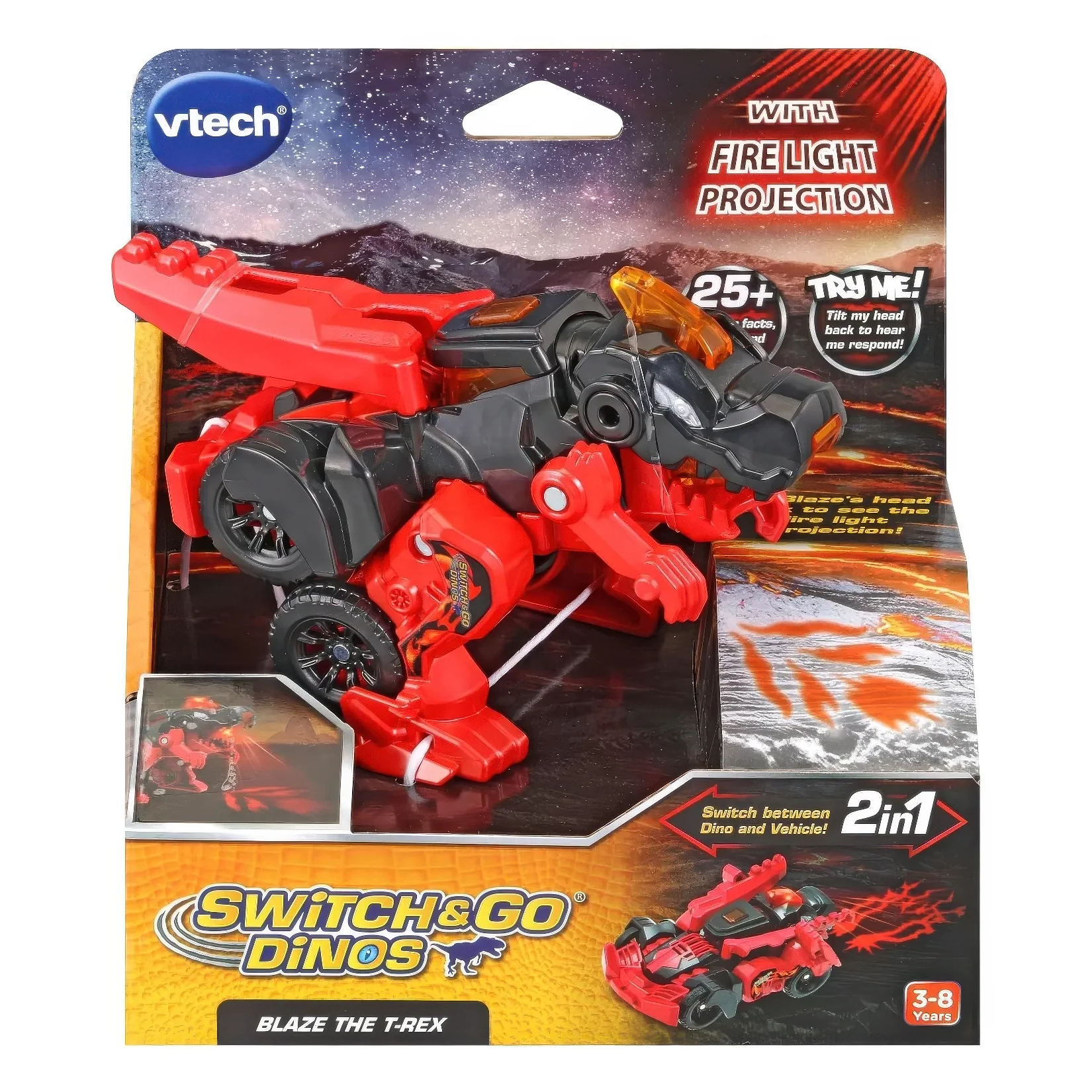 Vtech Switch & Go Dinos Blaze The T-rex - Image 3