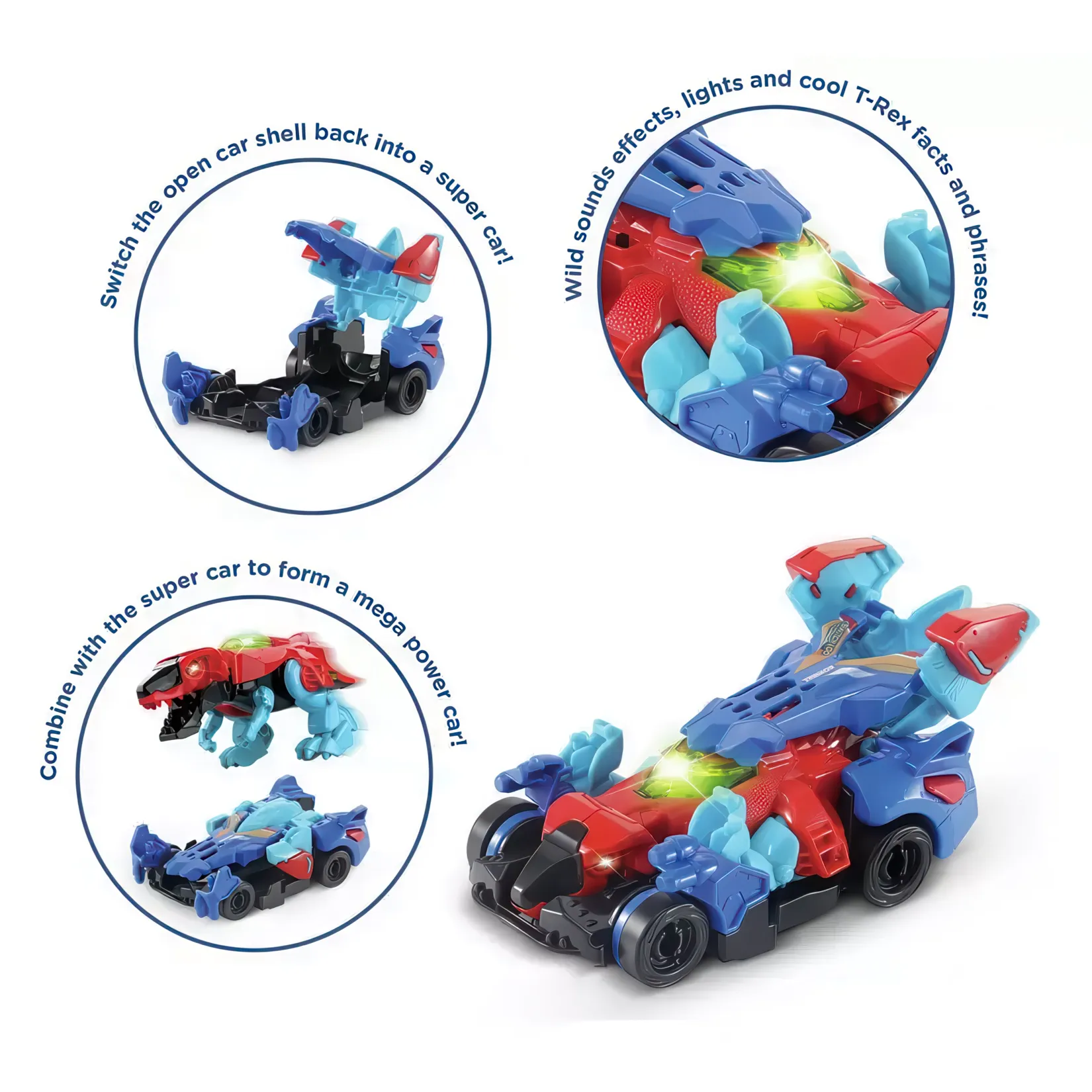 Vtech Switch & Go Tremor The T-rex – 2-in-1 Dino Car - Image 6