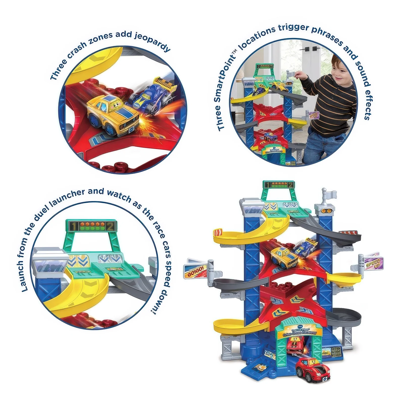 Vtech Toot-toot Drivers Criss-cross Raceway Playset - Image 3