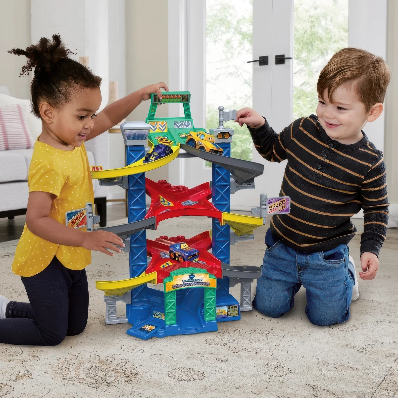 Vtech Toot-toot Drivers Criss-cross Raceway Playset - Image 6