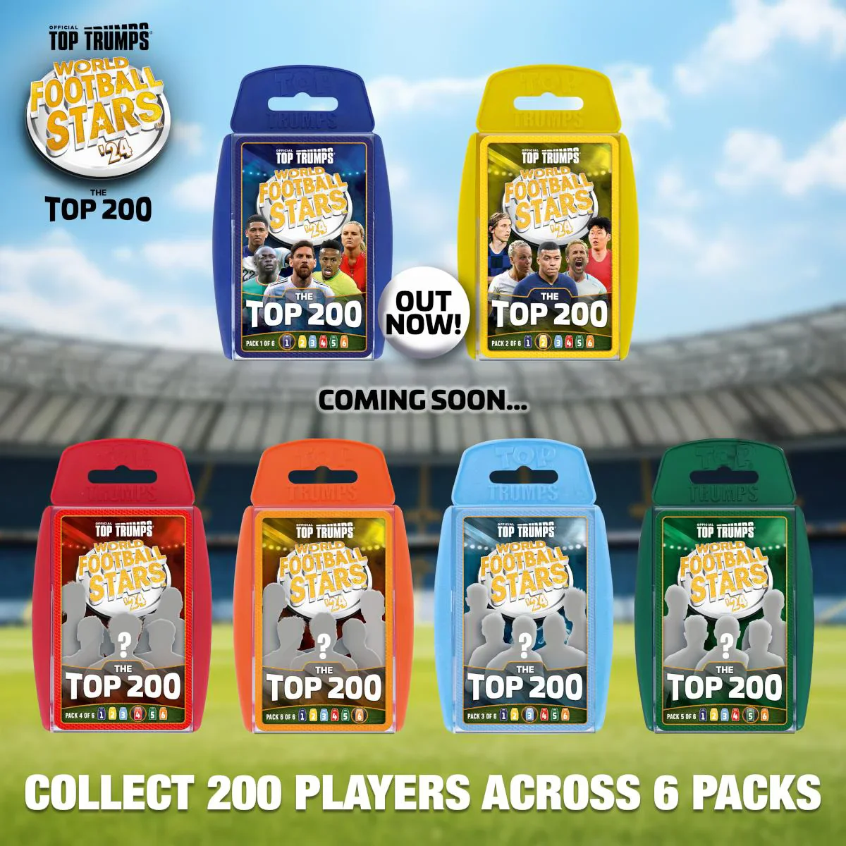 World Football Stars Top 200 - Pack 5 Top Trumps Card Game - Image 4