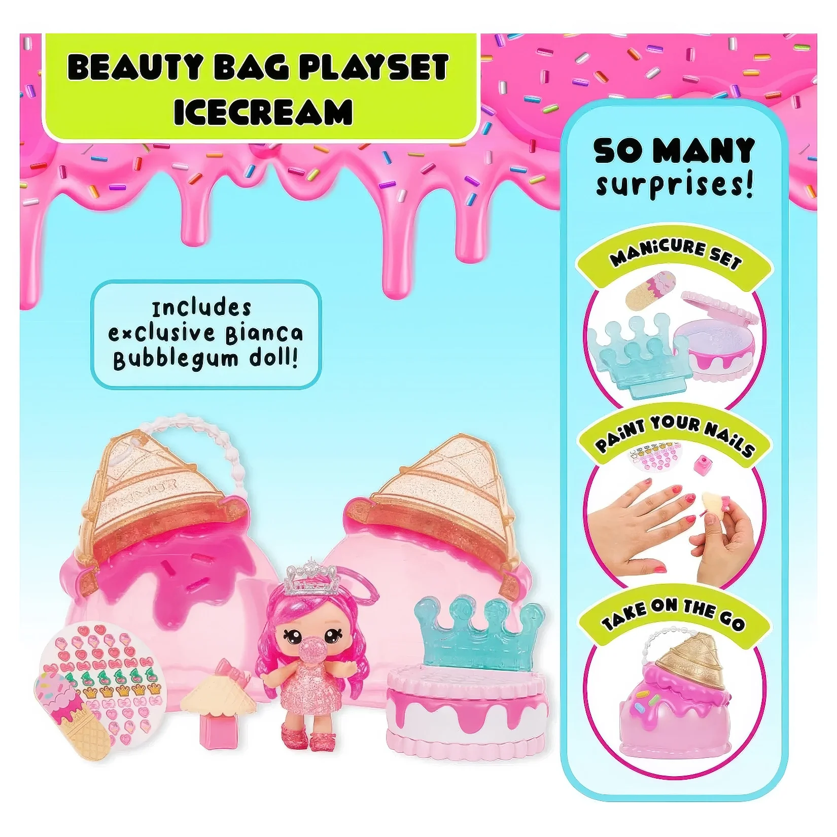 Yummiland Ice Cream Beauty Bag Playset - Bianca Bubblegum - Image 7